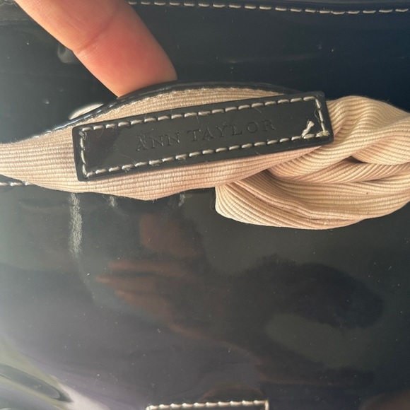 Ann Taylor Black Patent Leather Wristlet - Picture 3 of 6